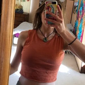 rust orange tank